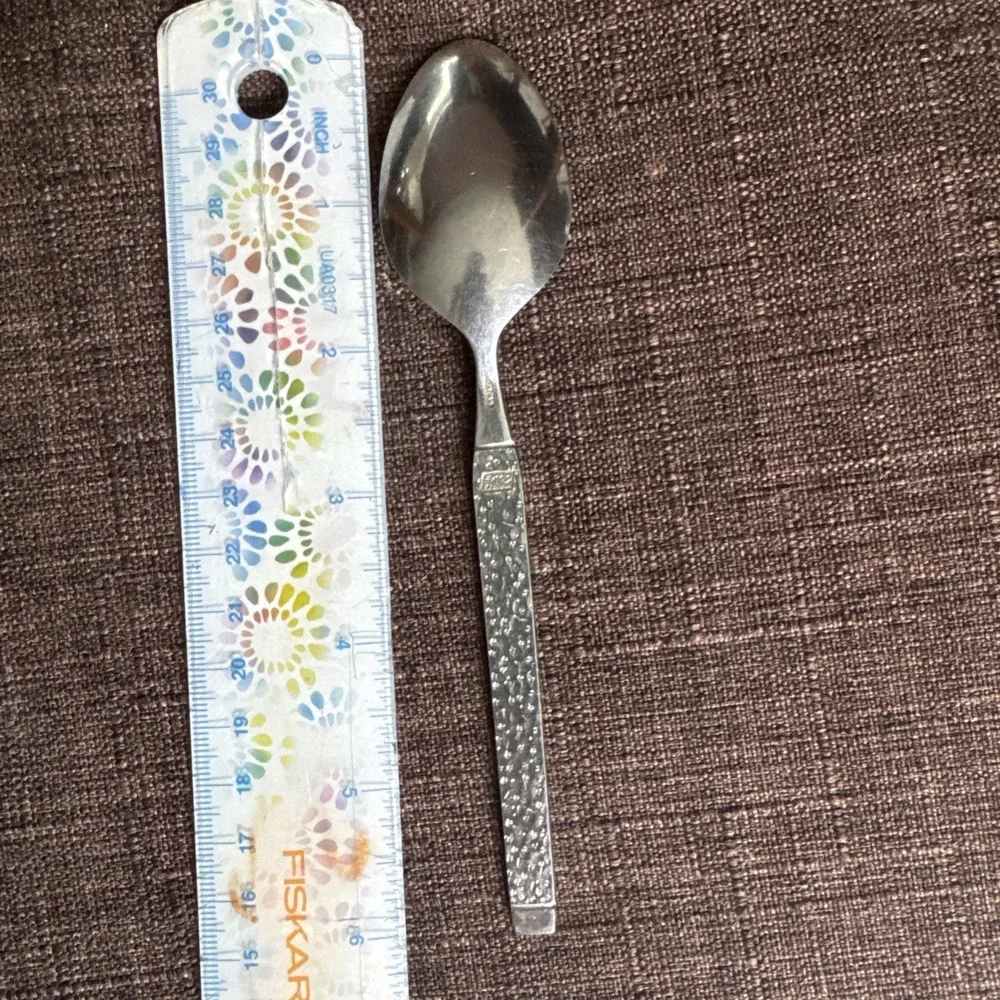 1‎ Teaspoon Ekco Eterna EKS2 20969 EKSEKS2 Hammered Glossy Textured Stainless